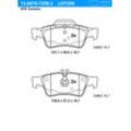 ATE Bremsbelagsatz, Scheibenbremse Ceramic hinten rechts links für MERCEDES-BENZ 0034205120 0054209420 0054209320 13.0470-7259.2