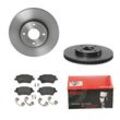 BREMBO Bremsensatz-Vorderachse COATED DISC LINE / STANDARD Bremsensatz, Scheibenbremse vorne rechts links innenbelüftet 278mm für FORD AY1Z2001E AY1Z2