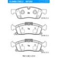 ATE Bremsbelagsatz, Scheibenbremse vorne rechts links für JEEP MERCEDES-BENZ 0004208804 068052370AF A0074208020 13.0460-7282.2