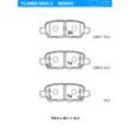 ATE Bremsbelagsatz, Scheibenbremse hinten rechts links für RENAULT INFINITI SUZUKI NISSAN D4060-9N00B 55800-77K00 44060-8H385 13.0460-5843.2