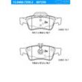 ATE Bremsbelagsatz, Scheibenbremse hinten rechts links für MERCEDES-BENZ 0054209420 0034205120 0054209320 13.0460-7259.2
