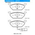 ATE Bremsbelagsatz, Scheibenbremse Ceramic links rechts für SKODA SEAT VAG 1J0698151G 8Z0698151A JZW698151 13.0470-7117.2