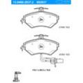 ATE Bremsbelagsatz, Scheibenbremse vorne rechts links für VAG JZW698151G 8E0698151M 8E0698151B 13.0460-2837.2