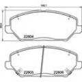 BREMBO Bremsbelagsatz, Scheibenbremse vorne rechts links mit Zubehör für HYUNDAI 58101G4A00 58101G4A10 P 30 110