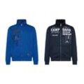 Camp David Herren Sweatjacke mit Druck und Stickerei