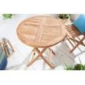 riess-ambiente Gartentisch EMPIRE TEAK 70cm braun