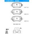 ATE Bremsbelagsatz, Scheibenbremse hinten rechts links mit Zubehör für KIA VAUXHALL OPEL CHEVROLET 93169143 93188727 93179164 13.0460-2868.2