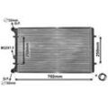 VAN WEZEL Kühler, Motorkühlung mit Zubehör für VW AUDI 1J0121253P 1J0121253A 1J0121253Q 03002155