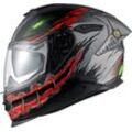 Nexx Y.100R Night Rider, Integralhelm Matt Schwarz/Grau/Rot L male