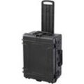 Max Koffer MAX540H245 Outdoor Case 2 Rollen 53,38 l - Mit Schaumstoff Schwarz