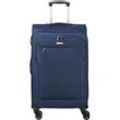 Reisekoffer d&n Travel Line 6804 Trolley 76 cm erweiterbar 4 Rollen 98 l - Blau