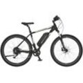 FISCHER Fahrrad E-Bike MONTIS EM 1726 422, 10 Gang, Kettenschaltung, Heckmotor, 418 Wh Akku, Pedelec, Elektrofahrrad für Damen u. Herren, MTB, Mountainbike, schwarz