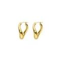 Molten Twisted Hoops 14K Gold Plated