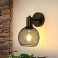 Goeco - Wandleuchte für den Innenbereich, Retro-Designer-Wandlampe, Metall-Leselampe, Eisen-Nachttisch-Wandlampe, E27-Fassung für Wohnzimmer,