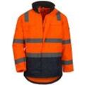 Nitras - motion tex viz Warnschutz-Parka neonorange xs