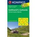 Kompass Karte Nr. 108 S. Gottardo, Grimsel, Susten 1:40.000