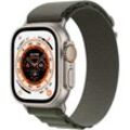 Apple Watch Ultra (GPS + Cellular) 49mm Titaniumgehäuse, Apline Loop grün (Größe Large)