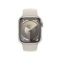 Apple Watch Series 9 (GPS) 41mm Aluminiumgehäuse polarstern, Sportband polarstern, S/M