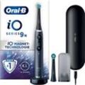 Oral-B Elektrische Zahnbürste iO 9, Aufsteckbürsten: 2 St., mit Magnet-Technologie, 7 Putzmodi, Farbdisplay & Lade-Reiseetui, schwarz