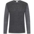 Strick Pullover in anthrazit strukturiert, anthrazit, L