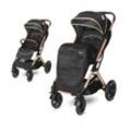 Lorelli Kinderwagen Storm Buggy, Fußabdeckung, PU-Räder, Sonnendach, verstellbar black