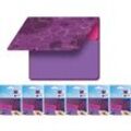 12x Etiketten-Block mit 80x Haftnotizen Lila/Pink