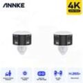 Annke - 8MP 2 Kamera 180 ° Panorama Dual Objektiv poe Sicherheit Schutz Kamera cctv Video Outdoor Überwachung Audio Warnung alarm ip Kamera