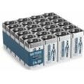 Alkaline longlife 9V Block Batterien (24 Stück) - ideal für Rauchmelder - Ansmann