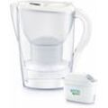 Wasserfilterkanne - Filterkanne Marella Cool Memo, Volumen 2,4 l, 3x Maxtra Pro Filter, weiß 1052791 - Brita