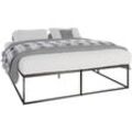 Metallbett Scala schwarz 200x180x46 cm