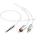 SpeaKa Professional SP-7870524 Cinch / Klinke Audio Anschlusskabel [2x Cinch-Stecker - 1x Klinkenste