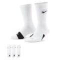 Nike Everyday Crew Basketballsocken (3 Paar) - Weiß