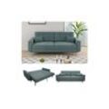 VitaliSpa Schlafsofa Schlafcouch Boxspringsofa York Schlaffunktion Bettkasten