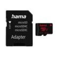 Hama microSDXC, Memory Pro 4K, Adapter/Foto Speicherkarte (128 GB, Video Speed Class 30 (V30)/UHS Speed Class 3 (U3), 80 MB/s Lesegeschwindigkeit), schwarz