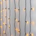 Star Trading - Star LED-Lichtervorhang Golden Warm White 1,3x2 m Trading, Lichter-Kette schwarz für innen und außen, 120 LEDs extra warmweiß, IP44