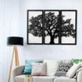 Baum des Lebens dekorativer Rahmen schwarz 120x80 cm
