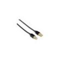 Usb 2.0-Anschlusskabel A-Stecker - B-Stecker, 3 m, Schwarz (46772) - Hama