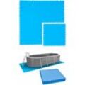 2.8 m² Swimming Pool Mats - 12 Protective Foam Tiles 50x50 - Outdoor Floor Pads