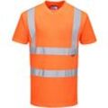 Herren Warnschutz T-Shirt Atmungsaktiv, Klasse 2 Gr. xl - Orange - Portwest