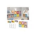 Vicco Raumteiler Regal Bücherregal Weiß 6 Fächer Standregal Kinder-Faltboxen