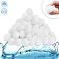 Pool Filterbälle Sandfilteranlage Filterballs Pool-filterkugel Wattebällchen für Filterkessel Pool 1400g Filter Balls Filteranlagenzubehör Ersetzen