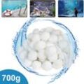 Pool Filterbälle 700g - Filter für Sandfilteranlage Filter Balls Sandfilter ersetzen 25kg Filtersand, Geeignet für Schwimmbad, Filterpumpe (700g)