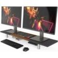 Fenge - Großer Monitorständer 100cm Dual Monitor Stands Riser mit Höhenverstellbarem Bein,Multifunktionaler Computer Stand für PC/Laptop/TV,