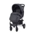 Lorelli Kinderwagen Buggy Olivia, Zubehörbox, Fußabdeckung, verstellbar, Korb schwarz