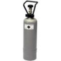 CO2 Flasche, Kohlensäure Flasche, Kohlendioxid Gasflasche - 2,0 kg - Farbe: Grau