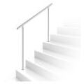 Edelstahl-Handlauf Geländer für Treppen Brüstung Balkon mit/ohne Querstreben (160cm, 0 Querstreben) - Vingo