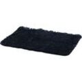 Anti-slip badteppich schwarz Mikrofaser 70x45 cm - King Home