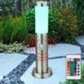 Etc-shop - led Wegeleuchte Außenleuchte mit Bewegungsmelder Stehlampe dimmbar mit Fernbedienung Gartenleuchte, rgb Farbwechsel, 8,5W 806lm warmweiß,