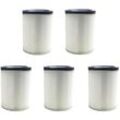 Trade-Shop HEPA-Filter für Kärcher nt 501, nt 502, nt 551, nt 701, nt 702, nt 703, nt 902 ersetzt 6.907-038.0, 6.904-048 - 5 Stück