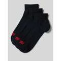 Socken mit Label-Detail Modell 'MID CUT BATWING LOGO' im 3er-Pack